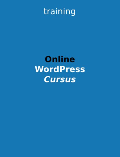 Online cursus WordPress